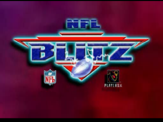 NFL Blitz title screen for Playstation